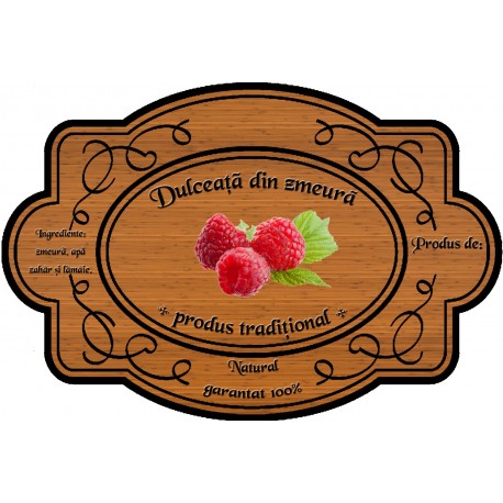 Eticheta Dulceata din zmeura