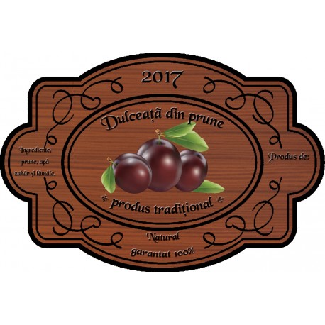 Eticheta Dulceata din prune